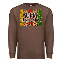 Chestnut merry christmas brushstrokes Premium Sweatshirt - MaliasSmallBusiness