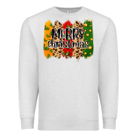 Oatmeal Heather merry christmas brushstrokes Premium Sweatshirt - MaliasSmallBusiness