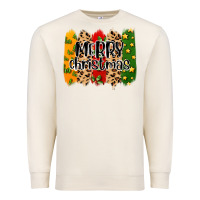 Sandshell merry christmas brushstrokes Premium Sweatshirt - MaliasSmallBusiness