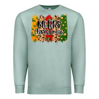Seafoam merry christmas brushstrokes Premium Sweatshirt - MaliasSmallBusiness