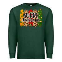 Sports Green merry christmas brushstrokes Premium Sweatshirt - MaliasSmallBusiness