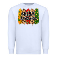 White merry christmas brushstrokes Premium Sweatshirt - MaliasSmallBusiness
