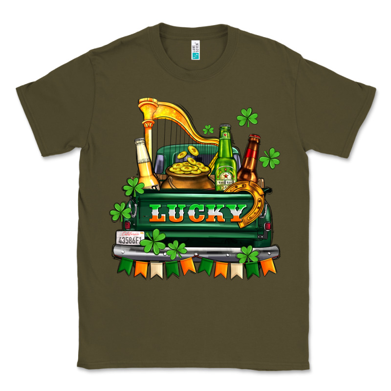 Lucky Truck With Flags And Beers Classic Tee by AdoDesignShop | Teevron