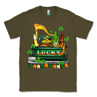 Army Green lucky truck with flags and beers Classic Tee - AdoDesignShop