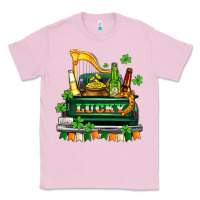 Bubblegum Pink lucky truck with flags and beers Classic Tee - AdoDesignShop