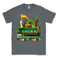 Charcoal Heather lucky truck with flags and beers Classic Tee - AdoDesignShop