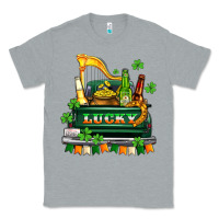 Heather Grey lucky truck with flags and beers Classic Tee - AdoDesignShop
