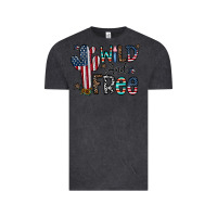 Vintage Black wild and free Vintage Tee - CowhideDigitalArt