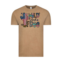 Vintage Coffee wild and free Vintage Tee - CowhideDigitalArt