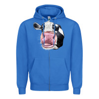 True Royal Cute Holstein Face Zipper Hoodie - LillyAllenDesigns