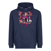 Navy black girl magic Heavyweight Hoodie - NancyCooperArtShop