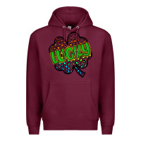 Burgundy lucky st patrick s day Premium Hoodie - Artiststas