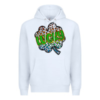 White lucky st patrick s day Premium Hoodie - Artiststas