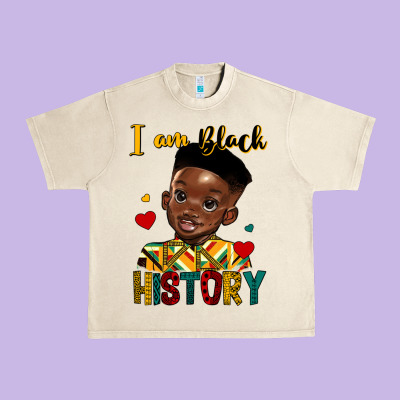 I Am Black History Black Boy Urban Heavy Tee Designed By Hra Design Shop