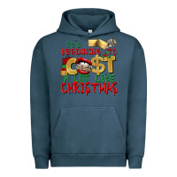 Pigment Midnight Navy It's beginning to cost a lot like Christmas Urban Hoodie - NancyCooperArtShop