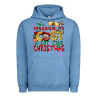 Pigment Pebble Blue It's beginning to cost a lot like Christmas Urban Hoodie - NancyCooperArtShop