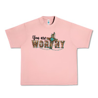 Salmon you are worthy cross Urban Heavy Tee - BarkalooDesign