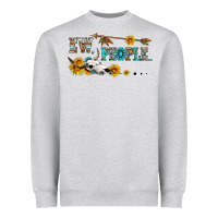 Heather Grey ew people with cross Heavyweight Sweatshirt - HRA Design Shop