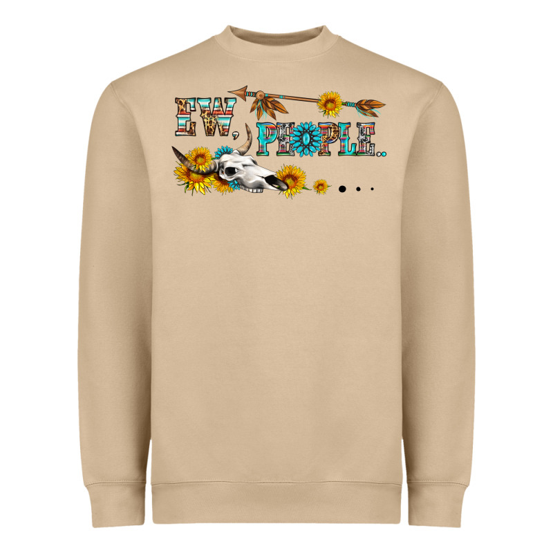 Ew People With Cross Heavyweight Sweatshirt by HRA Design Shop | Teevron