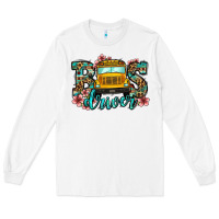 White school bus driver Long Sleeve Tee - Jasminsmagicworld