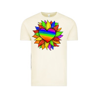 Vintage Arctic lgbtq color heart and sunflower Vintage Tee - HRA Design Shop