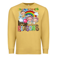 Antique Gold i love my job for all the little reasons Premium Sweatshirt - NancyCooperArtShop