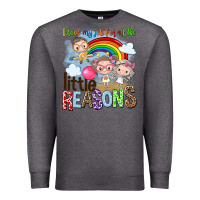 Charcoal Heather i love my job for all the little reasons Premium Sweatshirt - NancyCooperArtShop