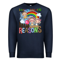 Navy i love my job for all the little reasons Premium Sweatshirt - NancyCooperArtShop