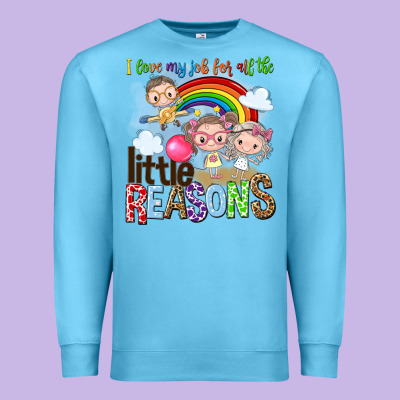 I Love My Job For All The Little Reasons Premium Sweatshirt Designed By Nancycooperartshop