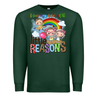 Sports Green i love my job for all the little reasons Premium Sweatshirt - NancyCooperArtShop