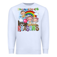 White i love my job for all the little reasons Premium Sweatshirt - NancyCooperArtShop