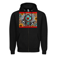 Black Christmas cross Zipper Hoodie - Jasminsmagicworld
