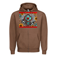 Chestnut Christmas cross Zipper Hoodie - Jasminsmagicworld