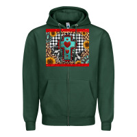 Sports Green Christmas cross Zipper Hoodie - Jasminsmagicworld
