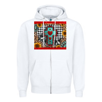 White Christmas cross Zipper Hoodie - Jasminsmagicworld