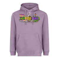 Lavender louisiana mardi gras Heavyweight Hoodie - MaliasSmallBusiness