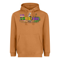 Meerkat louisiana mardi gras Heavyweight Hoodie - MaliasSmallBusiness