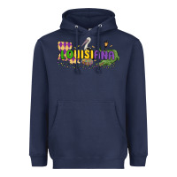 Navy louisiana mardi gras Heavyweight Hoodie - MaliasSmallBusiness