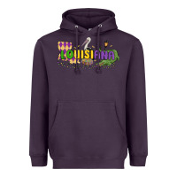 Louisiana Mardi Gras Heavyweight Hoodie | Teevron