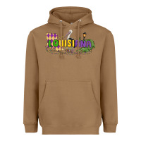 Toasted Coconut louisiana mardi gras Heavyweight Hoodie - MaliasSmallBusiness