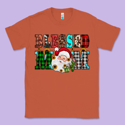 Blessed Mom Christmas Classic Tee Designed By Jahusdesignshop