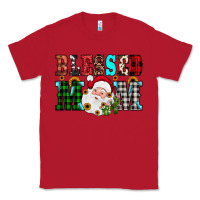 Red blessed mom christmas Classic Tee - JahusDesignShop