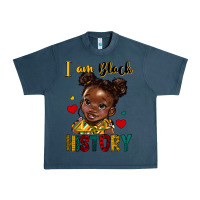 Midnight Navy i am black history Urban Heavy Tee - HRA Design Shop