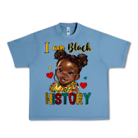 Pebble Blue i am black history Urban Heavy Tee - HRA Design Shop