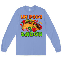 Colony Blue un poco sabor with taco and pepper Long Sleeve Tee - AdoDesignShop