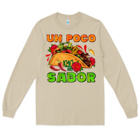 Mushroom un poco sabor with taco and pepper Long Sleeve Tee - AdoDesignShop