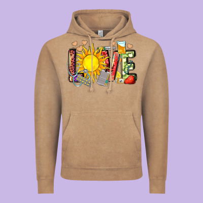 Love Summer Nurse Vintage Hoodie Designed By Zillion Design Studio