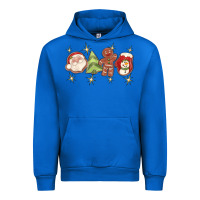 Cobalt Christmas gingerbread cookies Urban Hoodie - texasbilliewilder