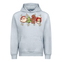 Heather Grey Christmas gingerbread cookies Urban Hoodie - texasbilliewilder