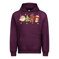 Mauve Wine Christmas gingerbread cookies Urban Hoodie - texasbilliewilder